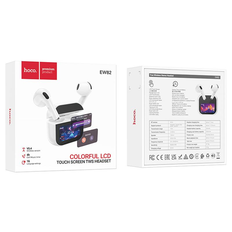 Беспроводные TWS наушники Hoco EW82 Sparkle with Touch Screen Херсон - зображення 2