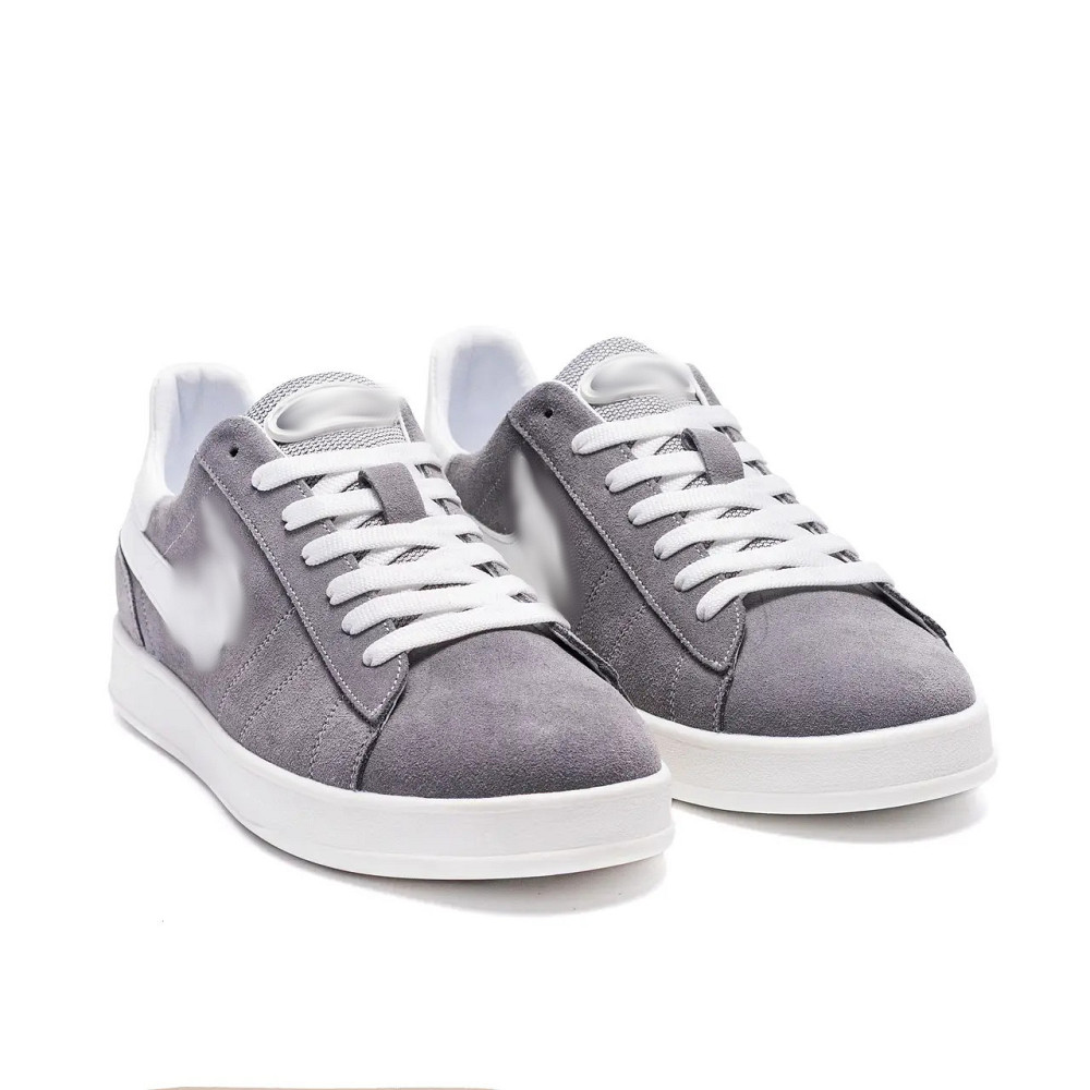 Мужские кожаные кеды Grey Київ - зображення 7