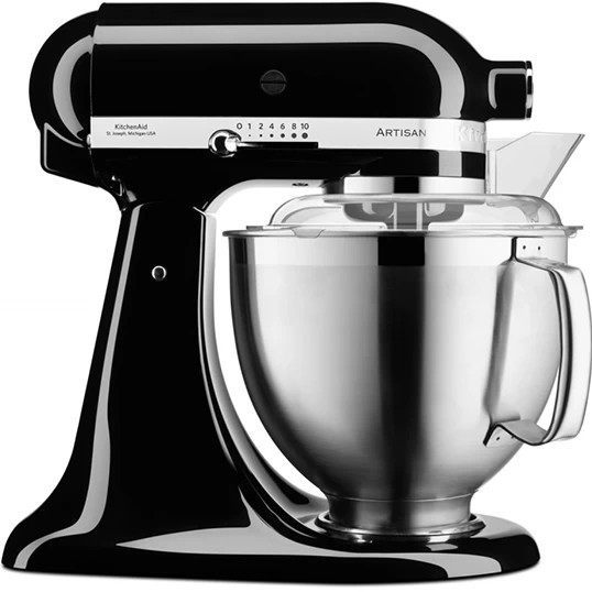 Миксер планетарный KitchenAid Artisan 5KSM185PSEOB 300 Вт черный Київ - зображення 1