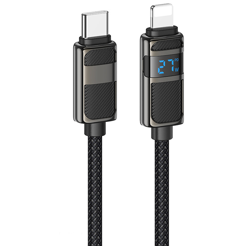 Уценка Дата кабель Hoco U137 Line with display Type-C to Lightning 27W (1.2m) Херсон - зображення 1