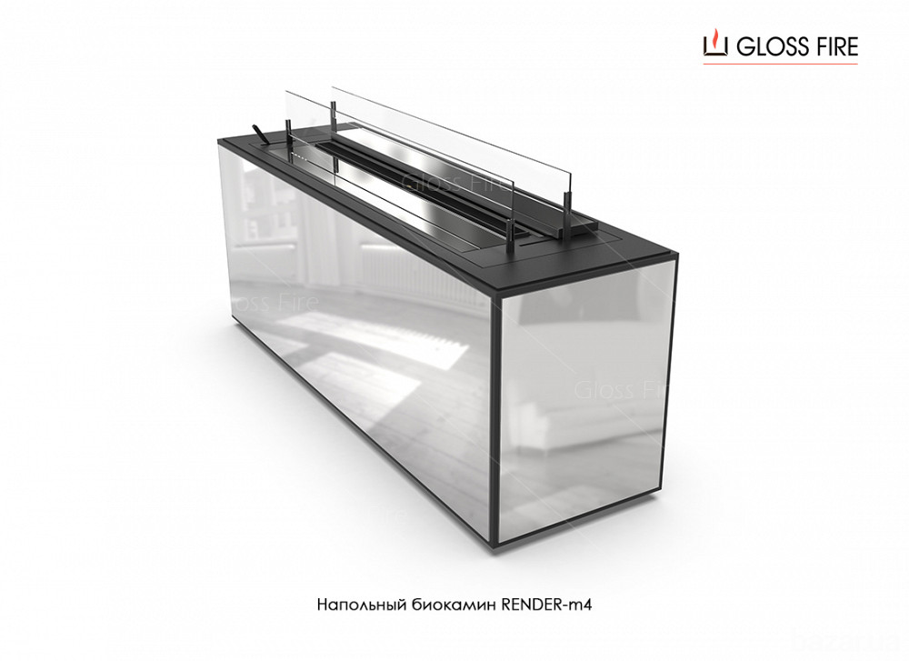 Підлоговий біокамін Render 900-m4 Gloss Fire Харків - зображення 2