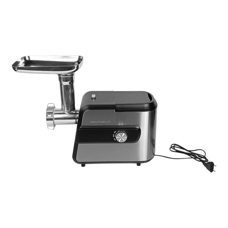 Мясорубка электрическая Grunhelm AMG200SS 2000 Вт серебристая Київ - зображення 3