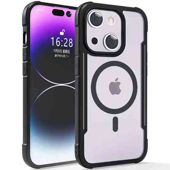 TPU+PC чехол Defense Clear with MagSafe для Apple iPhone 15 (6.1") Херсон
