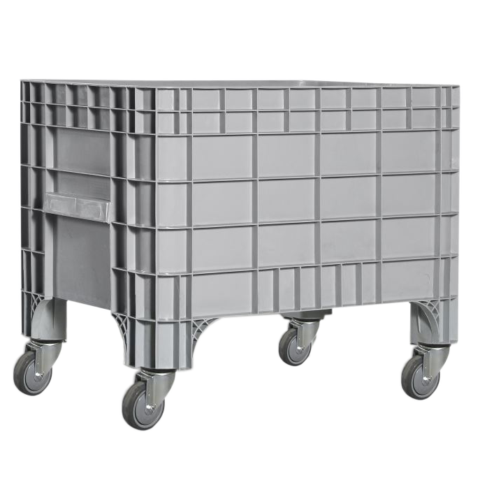 Пластиковый контейнер 930 х 590 х 515 пищевой 270 л с колесами серый Kayalarplastik Київ - зображення 1