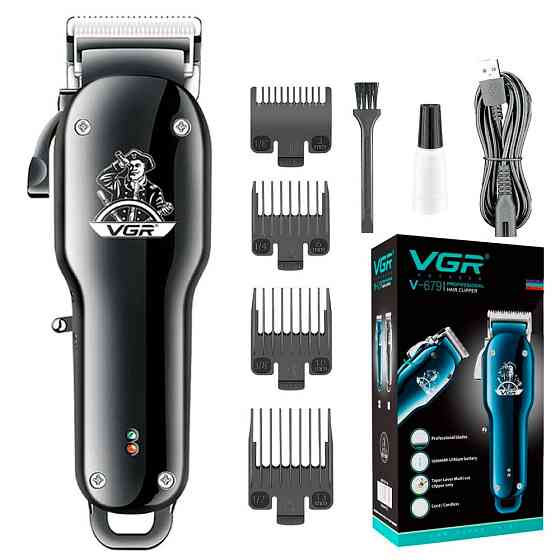 Машинка для стрижки аккумуляторная VGR V-679 BLACK 5 Вт черная Киев