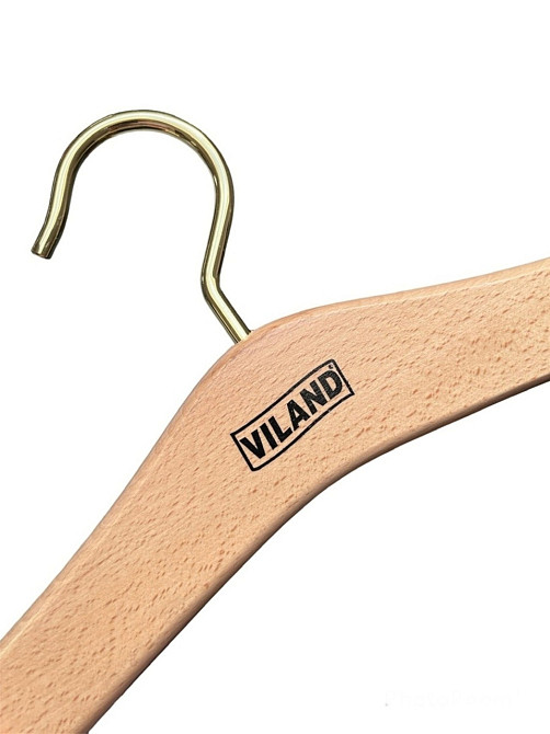 Вешалка буковая для верхней одежды, 44,5 х 1,5 см, VILAND 10600 Київ - зображення 1