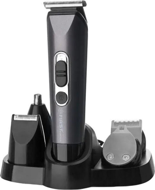 Машинка для стрижки волос в наборе First FA-5676-4 3 Вт серая Київ - зображення 1