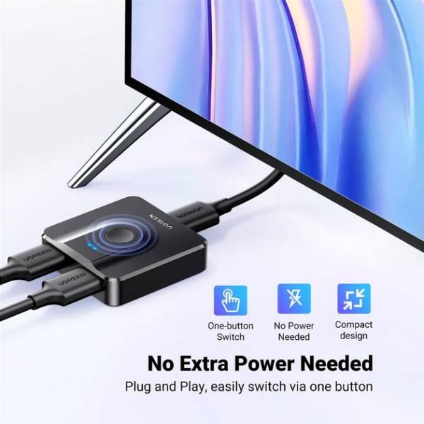 Універсальний HDMI сплиттер-переключатель 2.0 від UGREEN. Дніпро - зображення 3