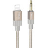 Аудио кабель Aux Hoco UPA32A Clever digital (Lightning to AUX 3.5mm) (1m) Херсон