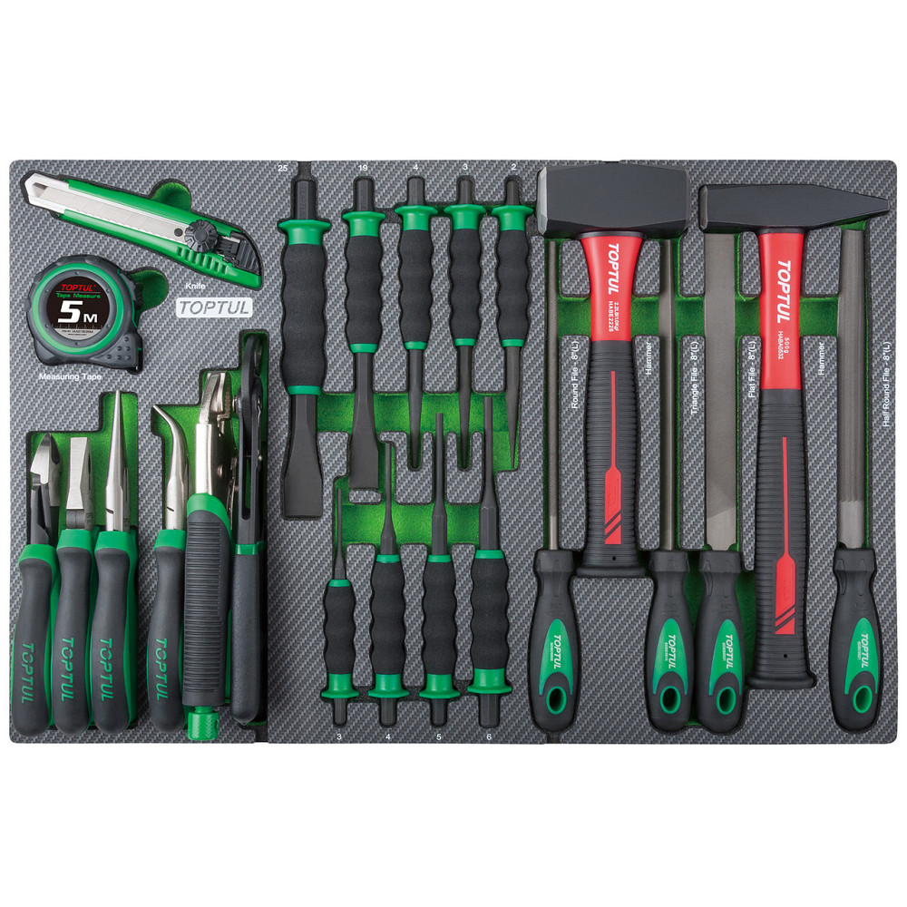 Тележка с инструментом (BUMPER SERIES) 7 секций 413ед. серый TOPTUL GE-41330 Харків - зображення 4