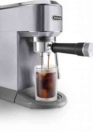 Кофеварка рожковая Delonghi Dedica Duo EC 890.M 1450 Вт серебристая Київ