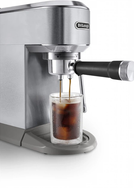 Кофеварка рожковая Delonghi Dedica Duo EC 890.M 1450 Вт серебристая Київ - зображення 5