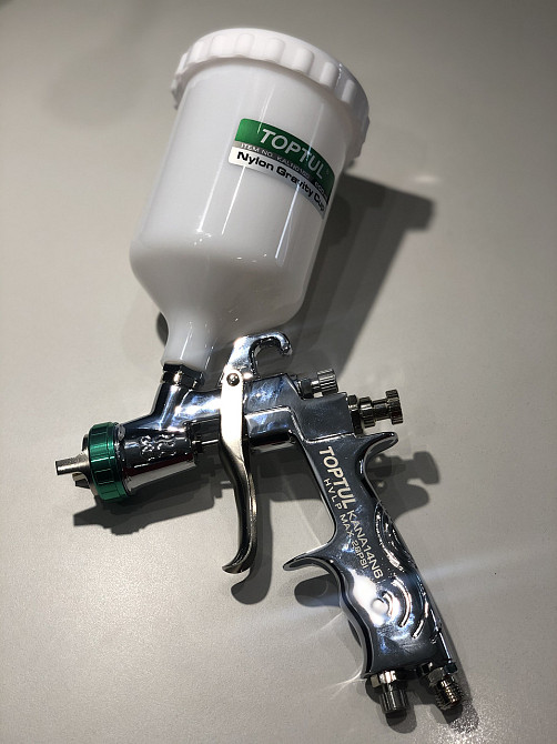 Краскопульт профессиональный HVLP ВП бачок 600мл, 1,4мм TOPTUL KANA14N6 Харків - зображення 4