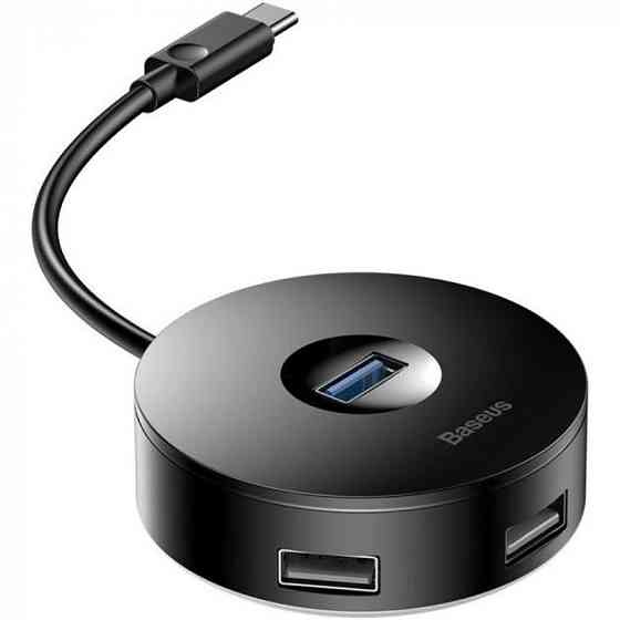 Переходник HUB Baseus Round Box Type-C to USB 3.0 + 3USB 2.0 (CAHUB-G) Херсон