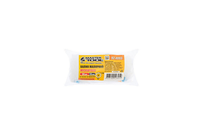 Валик малярный MASTERTOOL Microfiber 15/50/10 мм Ø 6 мм 92-4003 Харьков - изображение 3