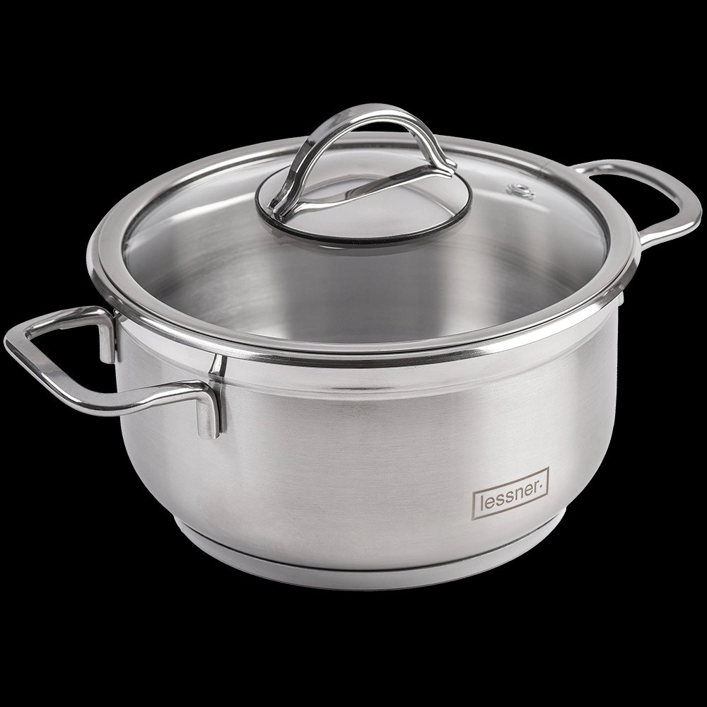 Каструля з кришкою Lessner Blasta 55878-16 16 см 1.8 л сріблястий Київ - зображення 1