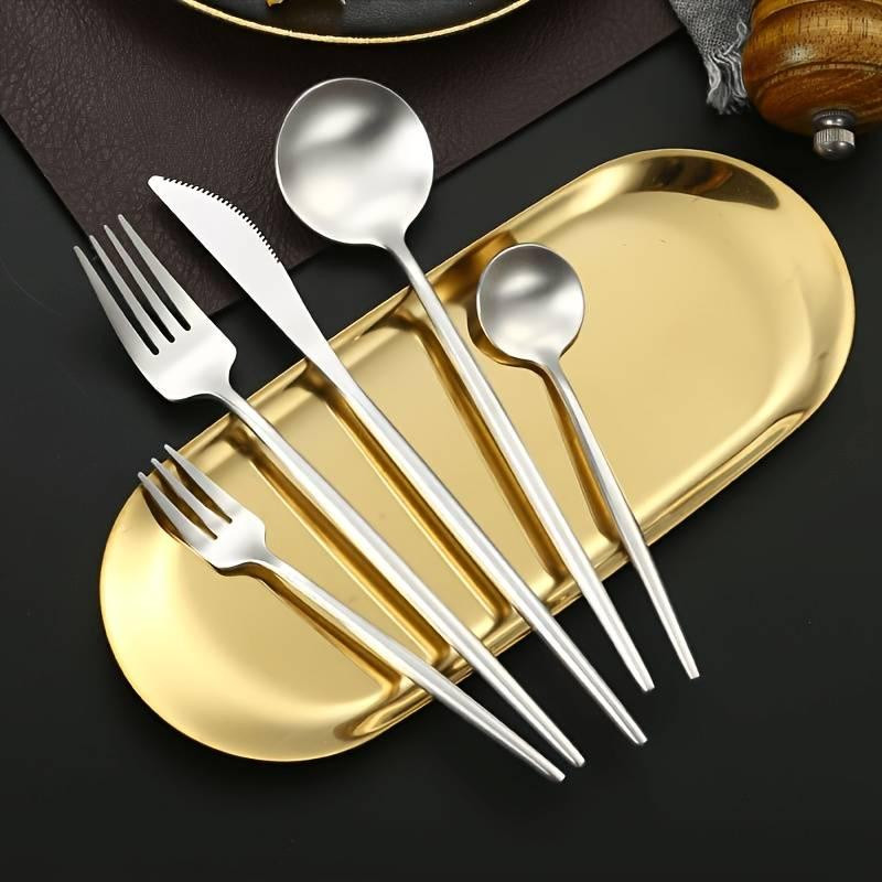 Набор столовых приборов Leeseph 30 предметов 6 персон серебро Mv052 Одеса - зображення 3