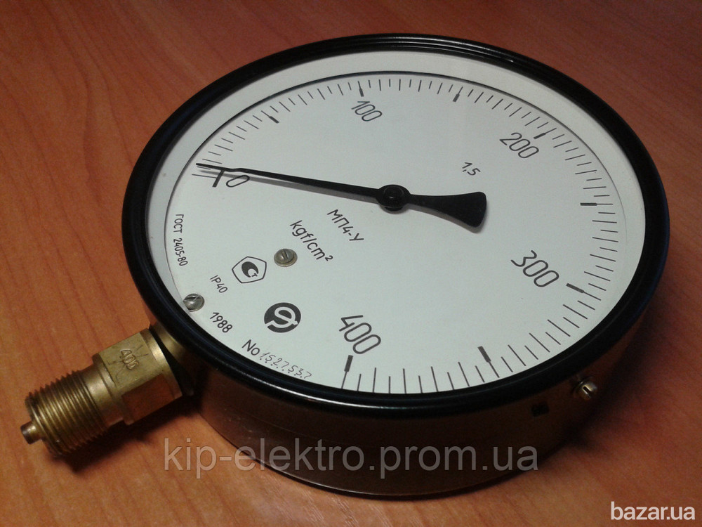 Манометр показывающий МП4-У (МП-4У, МП4У, МП 4У) - радиальный штуцер (РШ) Київ - зображення 2