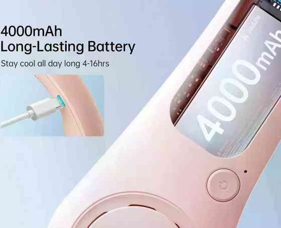 Вентилятор на шею Jisulife Neck Fan Life3 FA14 Pink розовый Київ
