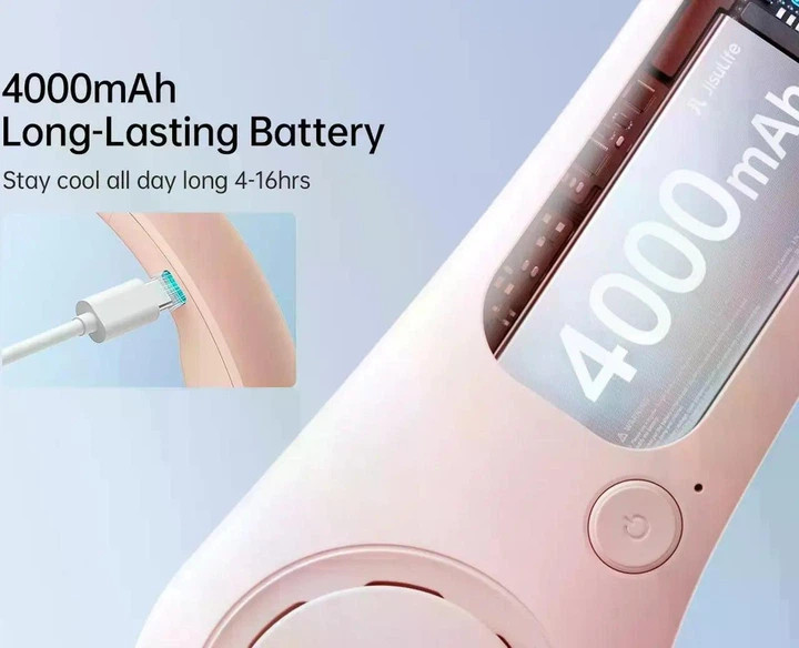 Вентилятор на шею Jisulife Neck Fan Life3 FA14 Pink розовый Київ - зображення 3
