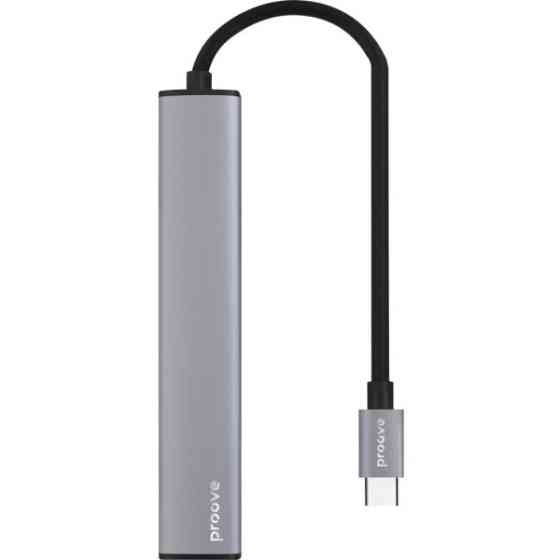 USB HUB Proove Arc Link 5 in 1 (2*USB3.0 + 3*Type-C3.0) Silver (HBAL00222024) Харків
