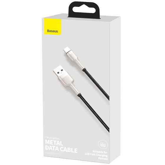 Дата кабель Baseus Cafule Metal Data USB to Type-C 66W (1m) (CAKF00010) Херсон
