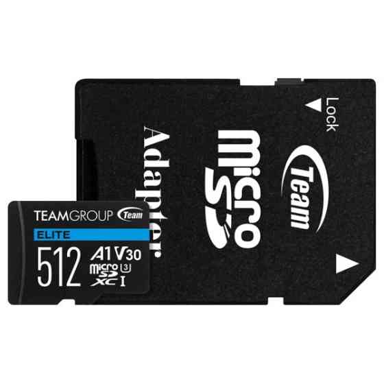 Карта пам'яті Team Elite microSDXC 512GB UHS-I/U3 Class 10 (TEAUSDX512GIV30A103) (Код товару:40253) Харків