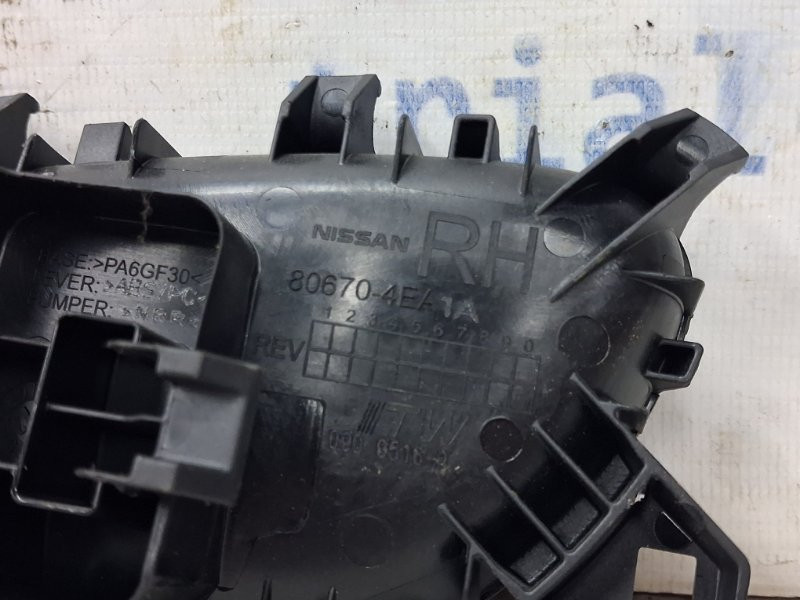 Ручка двери внутренняя правая Nissan Qashqai J11 1.2 БЕНЗИН HRA2DDT 2013 (б/у) Київ - зображення 3