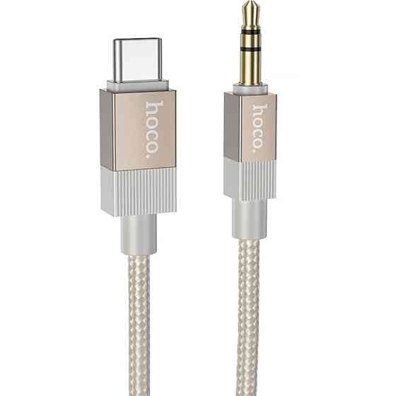 Аудио кабель Aux Hoco UPA32B Clever digital (Type-C to AUX 3.5mm) (1m) Херсон