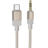 Аудио кабель Aux Hoco UPA32B Clever digital (Type-C to AUX 3.5mm) (1m) Херсон