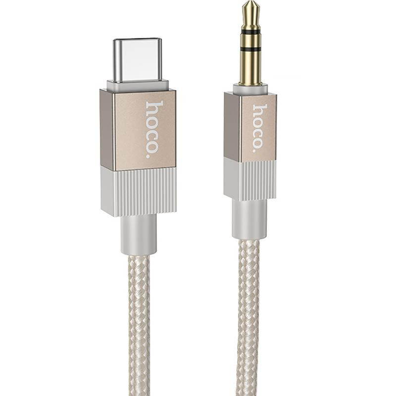 Аудио кабель Aux Hoco UPA32B Clever digital (Type-C to AUX 3.5mm) (1m) Херсон - зображення 1