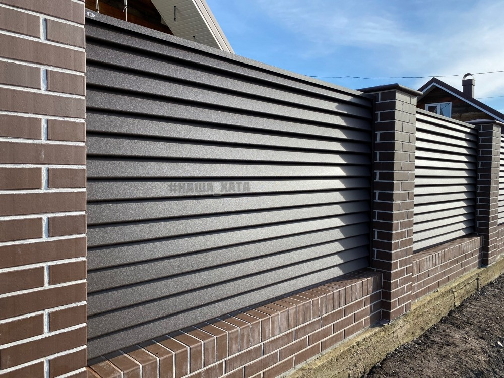 Яготин Київська.Купити популярний паркан Жалюзі,ціна.Паркан Жалюзі під ключ.Монтаж,установка Яготин - зображення 2