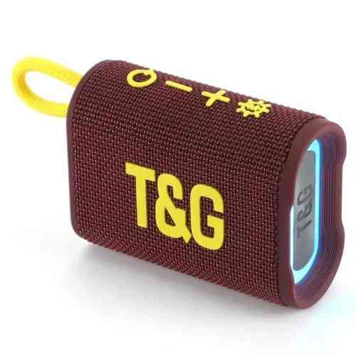 Колонка портативная Bluetooth T&G TG396 maroon темно-бордовая Київ