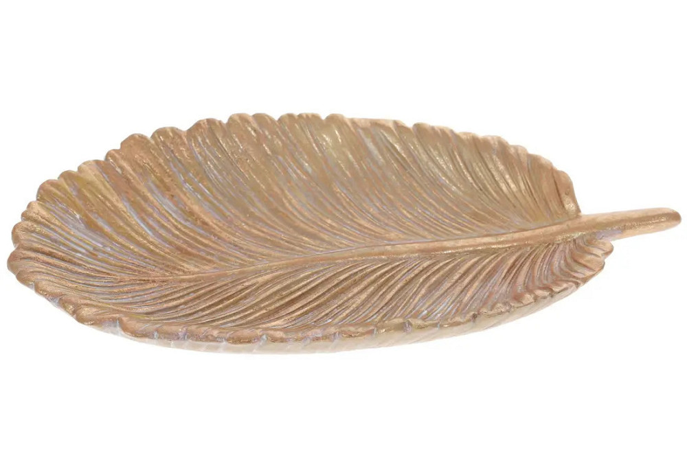 Блюдо Bona Di Перо SG37-878 32.5х16.5 см золотисте Київ - зображення 1