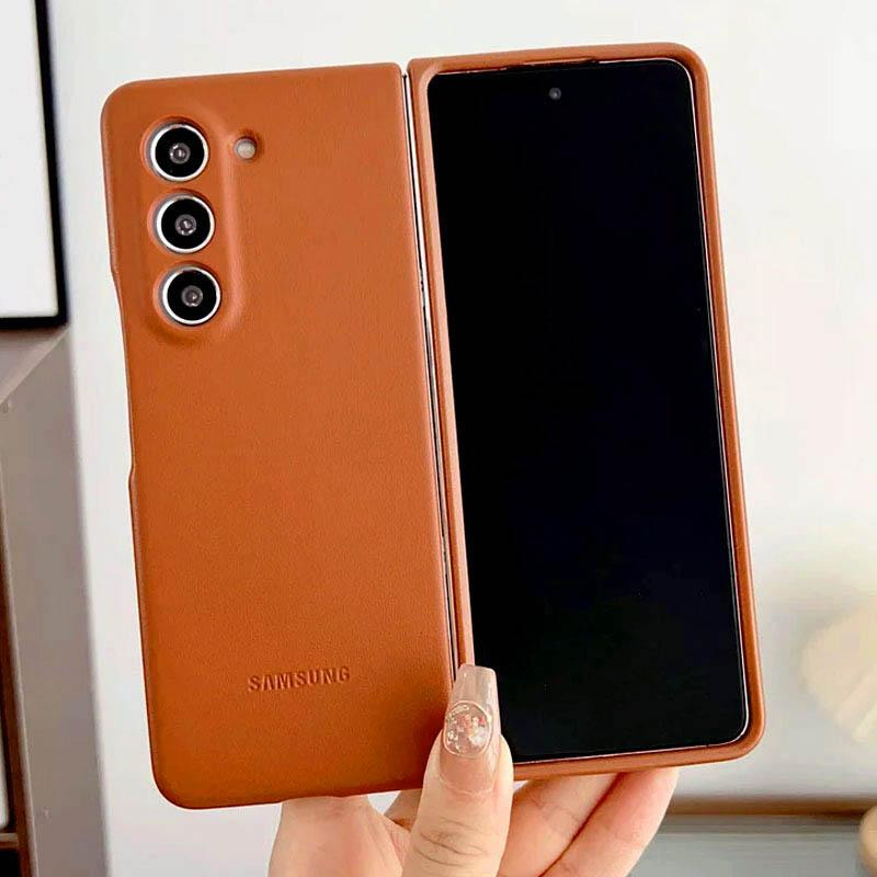 Кожаный чехол Leather Case (AAA) для Samsung Galaxy Z Fold5 Херсон - зображення 12