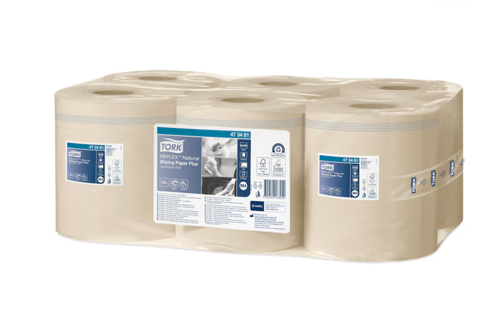 Reflex бумага для вытирания Плюс, 2-х слойная, 150.15 м, M4, бежевого цвета Київ - зображення 1