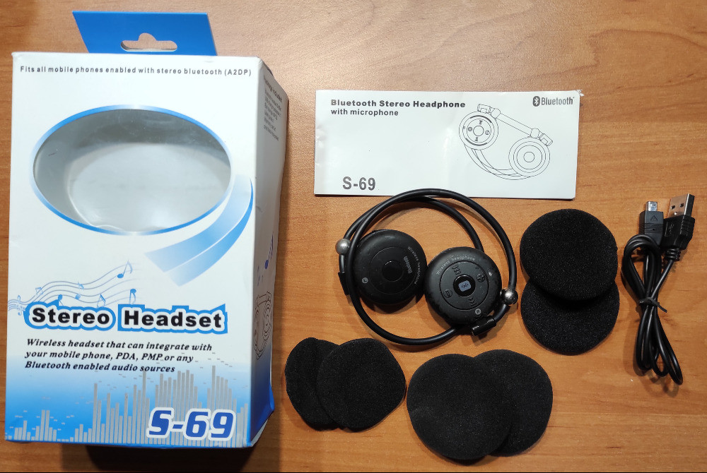 Бездротові навушники із мікрофоном - S69 Київ - зображення 1