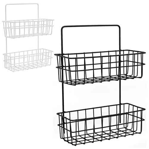 Полиця для ванної 2-х ярусна Stenson TD-01325 25.5х10х33.5 см Київ