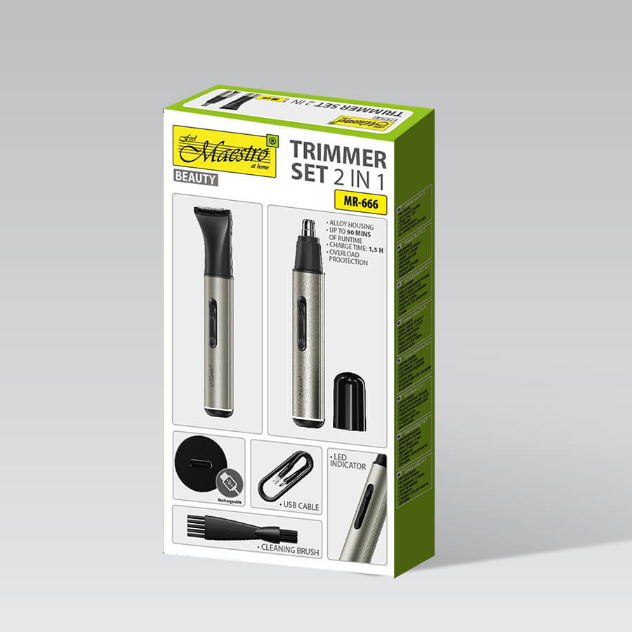 Триммер Maestro MR-666 серебристый Київ - зображення 5