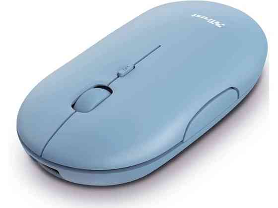 Мышь компьютерная безпроводная Trust Puck Rechargeable Ultra-Thin BT WL Silent Blue 24126_TRUST голу Киев