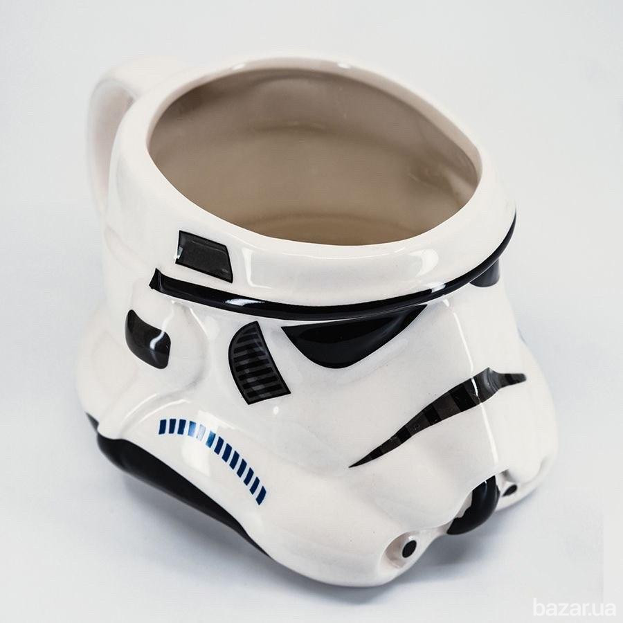 Чашка Кружка Бокал с крышкой Star Wars 3D  Штурмовик (Белая) Керамика Київ - зображення 2