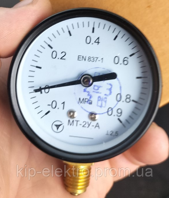 Мановакуумметр МТ-2У-А от минус 0,1 МПа до 0,9 МПа - радиальный штуцер (диаметр 63 мм) Київ - зображення 1