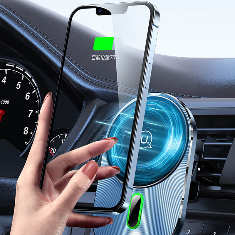 Автодержатель с БЗУ Usams US-CD170 15W Air Vent Херсон - зображення 2