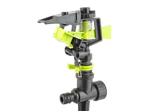 Ороситель для полива MASTERTOOL импульсный ½" 3 режима 20 м на ножке 5.3-13.5 л/мин 92-9323 Харків