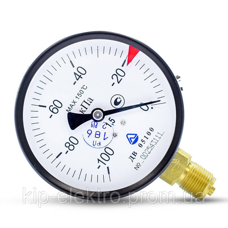 Вакуумметр показывающий ДВ 05100-05М (ДВ 05100, ДВ05100, ДВ-05100, ДВ 05-05) - радиальный штуцер (РШ Киев - изображение 2