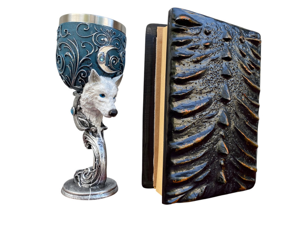 Подарочный набор Бокал 3 Волк и Блокнот 3 «Жар Сердца Дракона» Київ - зображення 2