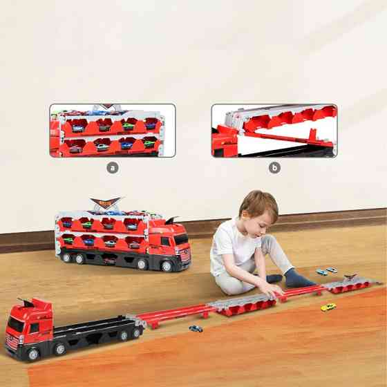 Игровой набор-грузовик SHT D663-T202 Catapult Truck + 8 small car Херсон