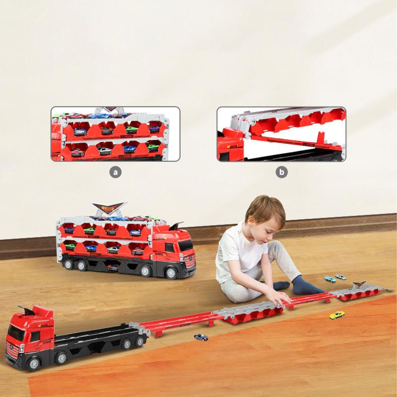 Игровой набор-грузовик SHT D663-T202 Catapult Truck + 8 small car Херсон - изображение 3