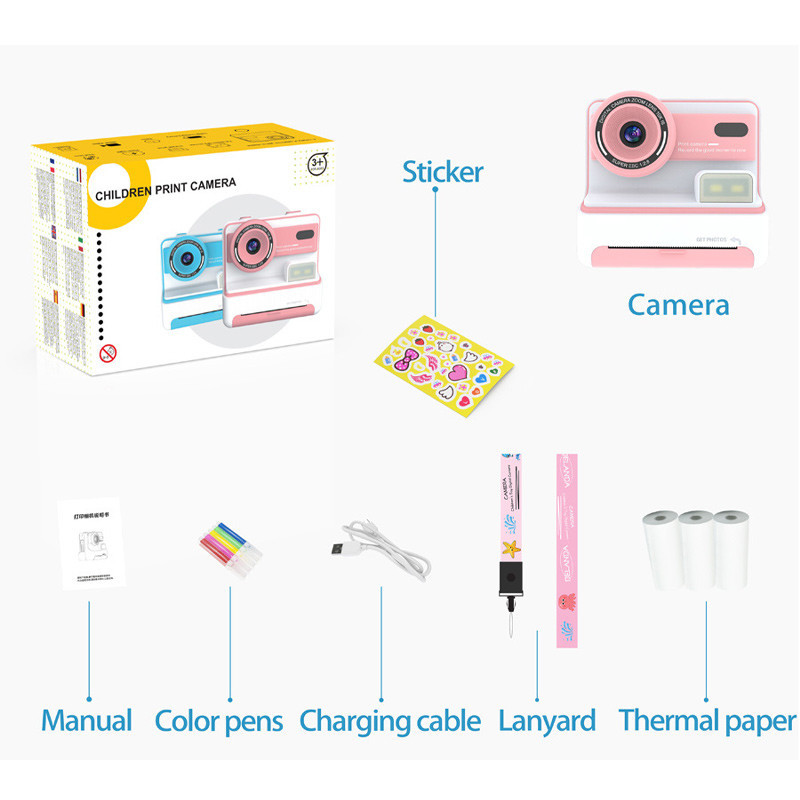 Детская фотокамера моментальной печати D101 Херсон - зображення 4