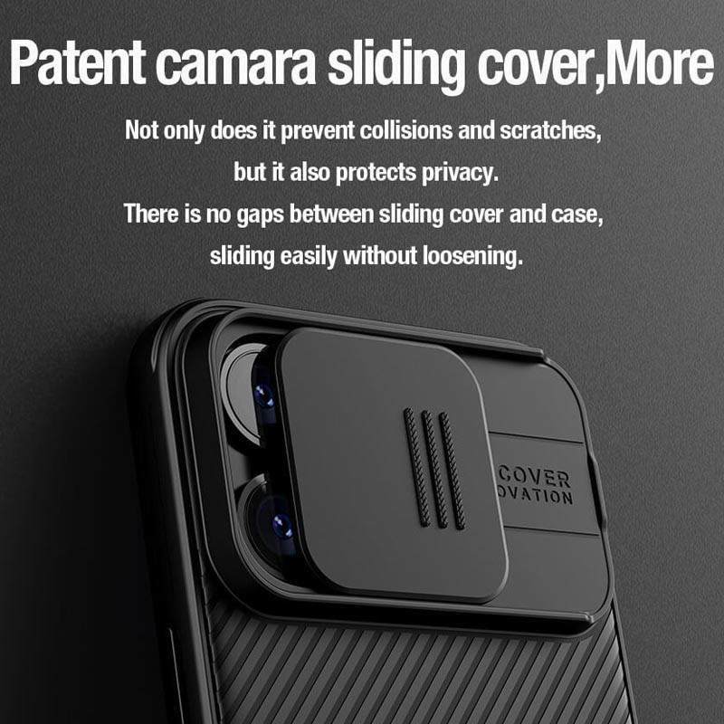 Карбоновая накладка Nillkin CamShield Pro для Apple iPhone 15 Pro Max (6.7") Херсон - изображение 6